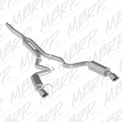 MBRP Race Series Cat Back Exhaust Aluminized (15-17 Mustang Ecoboost) S7275AL