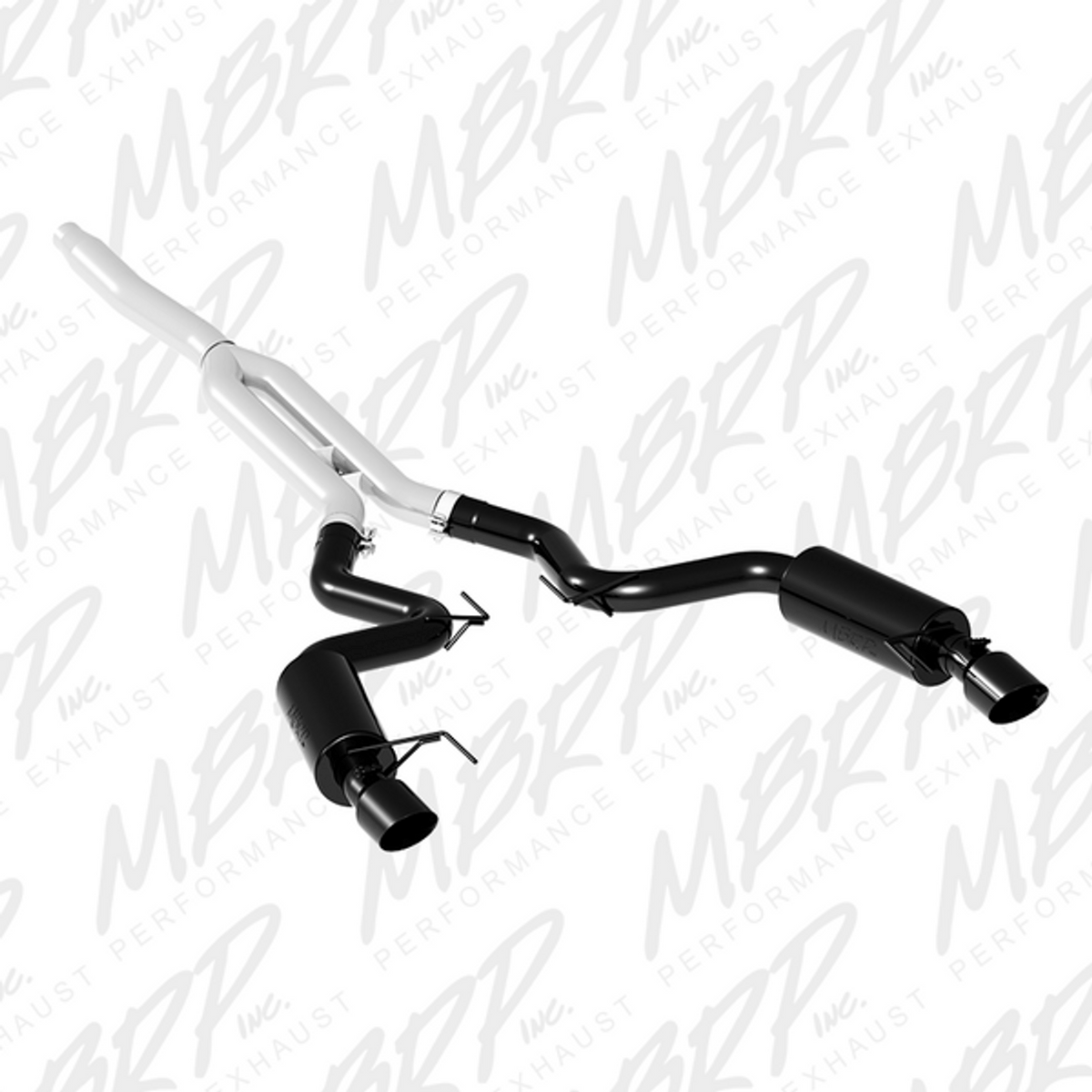 MBRP Race Series Exhaust Black (15-17 Mustang Ecoboost) S7275BLK