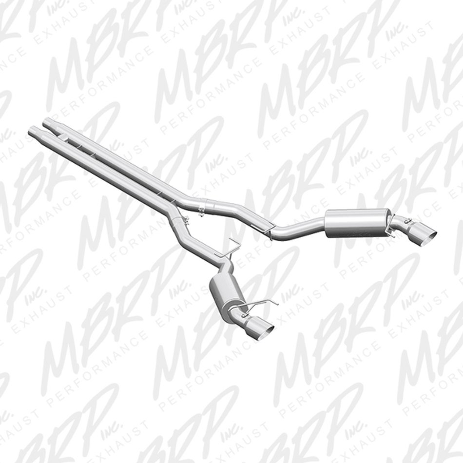 MBRP Race Series Cat Back Exhaust Aluminized (2015-2017 Mustang GT / 2024 Mustang GT Coupe) S7278AL