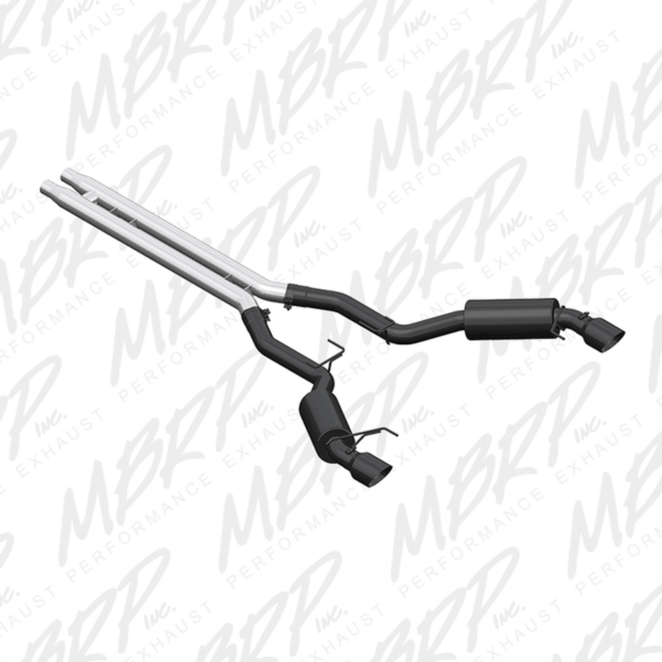 MBRP Race Series Cat Back Exhaust Black (2015-2017 Mustang GT / 2024 Mustang GT Coupe) S7278BLK