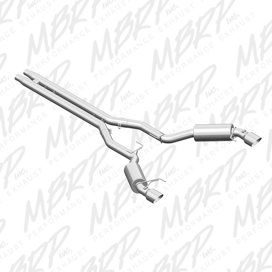 MBRP Street Series Cat Back Exhaust T409 (2015-2017 Mustang GT / 2024 Mustang GT Coupe) S7277409