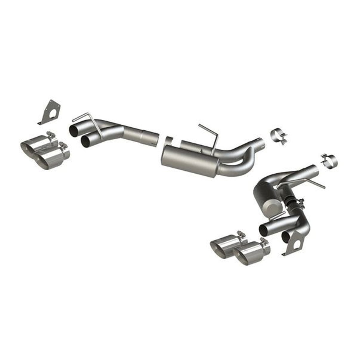 MBRP 2.5" Dual Axleback Exhaust Aluminized (2016+ Camaro V6) S7039AL
