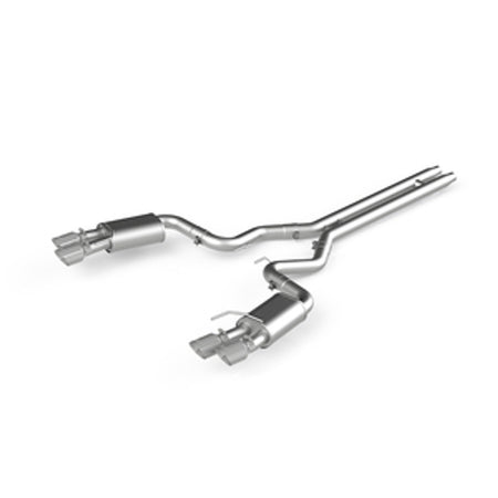 MBRP Pro Series 3" Cat Back Aluminized Exhaust Quad Polished Tips Street (2018-2023 Mustang GT) S7205AL