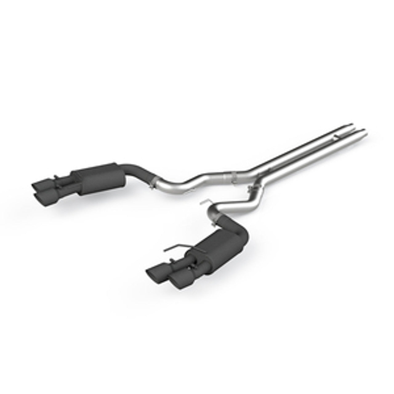 MBRP Pro Series 3" Cat Back Exhaust Quad Black Tips Street (2018-2023 Mustang GT) S7205BLK