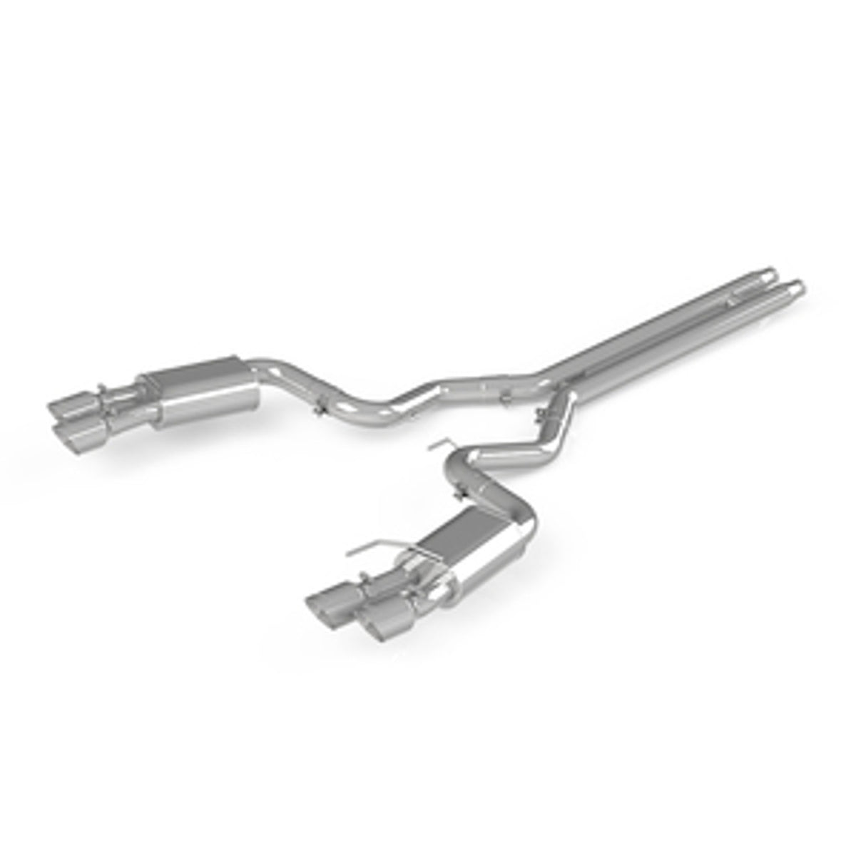 MBRP Pro Series 3" Cat Back Exhaust Quad Polished Tips Street (2018-2023 Mustang GT) S7205304