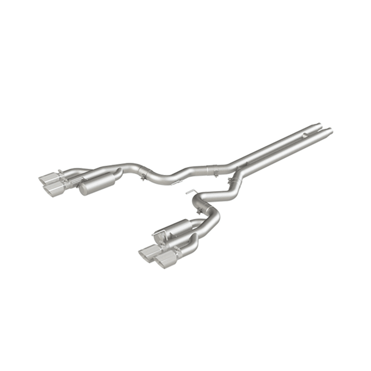MBRP Race Series 3" Catback Aluminized Exhaust Quad Polished Tips (2018-2023 Mustang GT) S7207AL