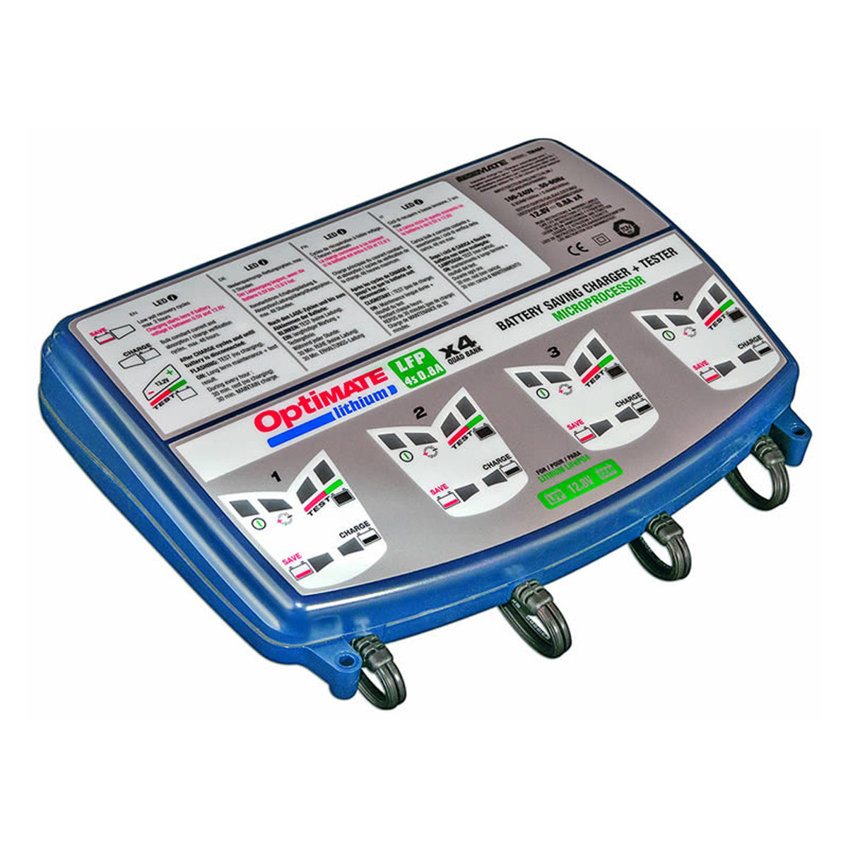 Antigravity OptiMate TM-485 Lithium 4-Bank Charger .8A BC-OPT-485