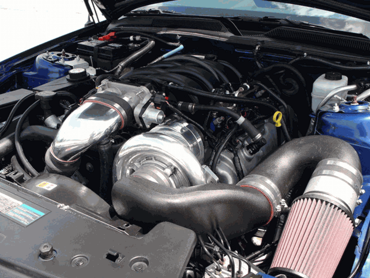 Paxton Novi 2200 H.O Supercharger System Polished w/Air to Air Charge Cooler (2007 - 2008 Mustang 4.6L) 1001852-P