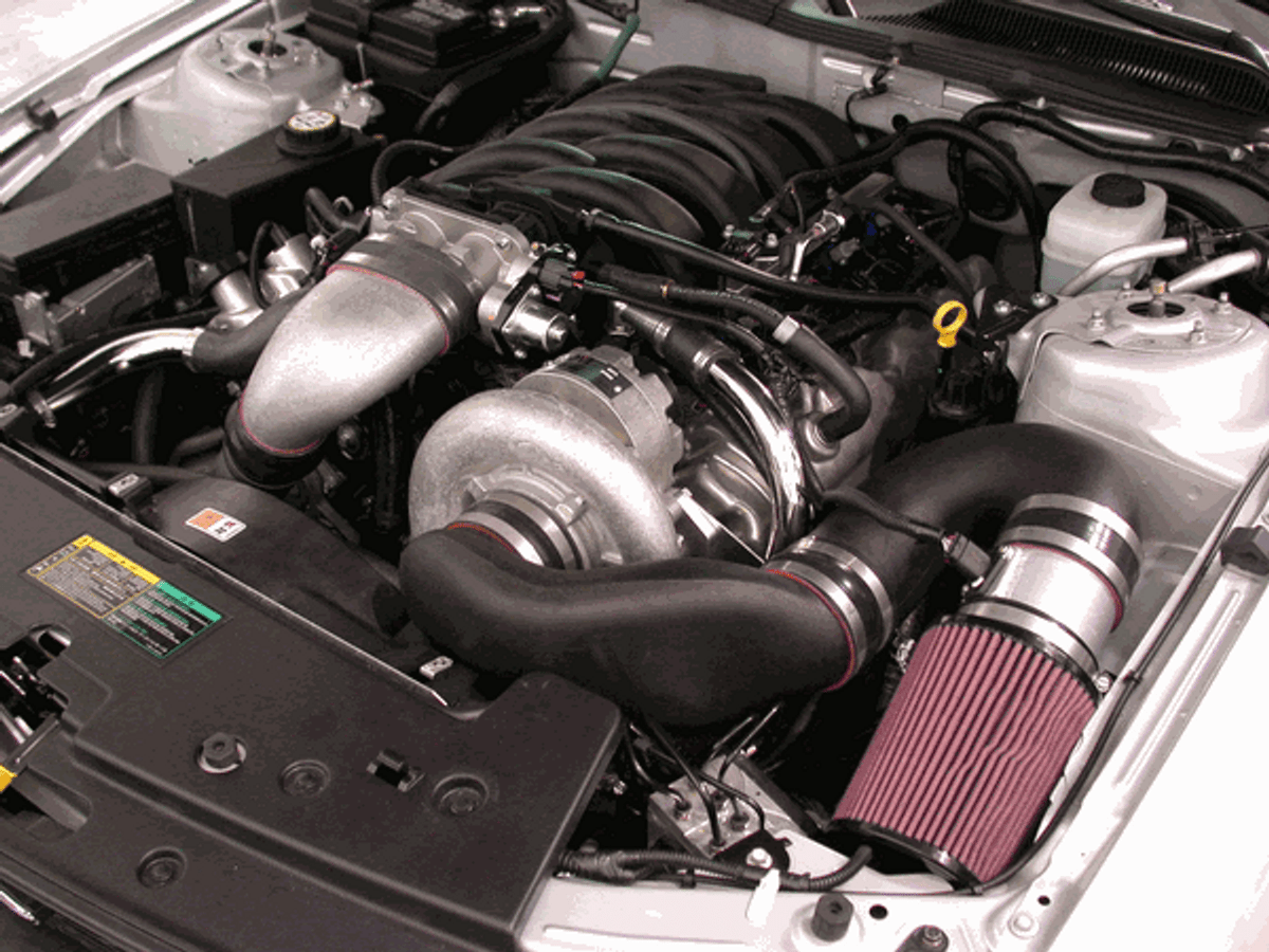 Paxton Novi 2200 Supercharger System Satin w/Charge Cooler (2005 - 2006 Mustang 4.6L) 1001850