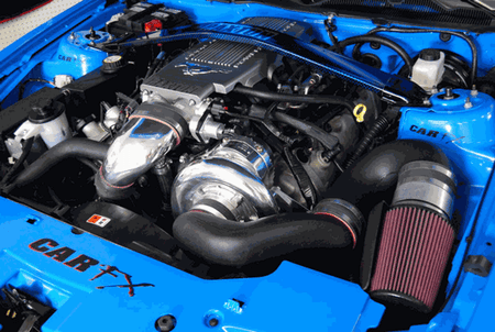 Paxton Novi 2200SL H.O Supercharger System Polished w/Air to Air Charge Cooler (2010 Mustang 4.6L) 1001862SL-P