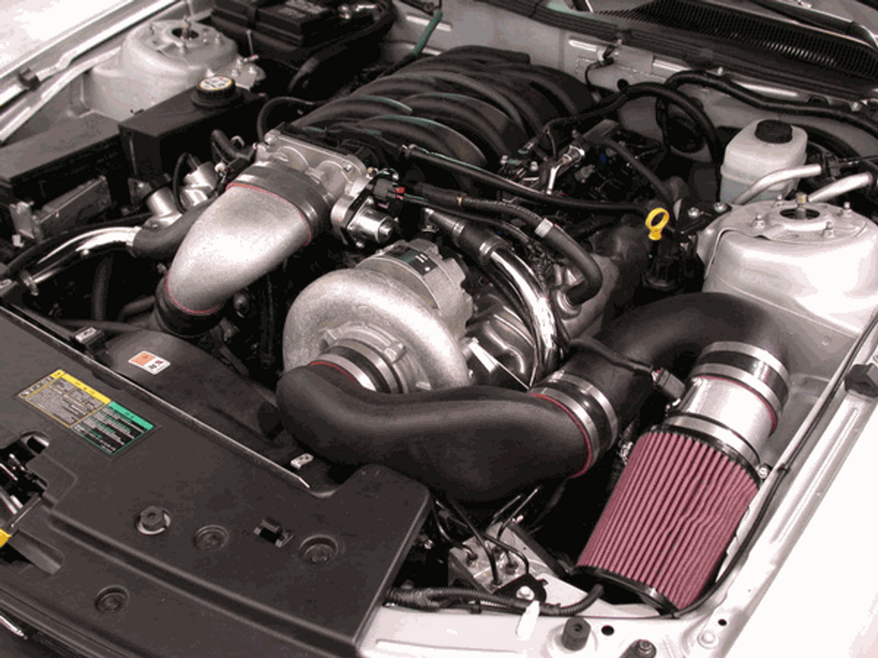 Paxton Novi 2200SL H.O. Supercharger System Satin w/Air to Air Charge Cooler (2007 - 2008 Mustang 4.6L) 1001852