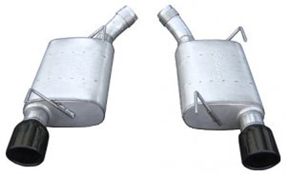 Pypes Axle-Back Exhaust System w/ Violator Mufflers Black (2005 - 2010 Mustang GT) SFM60VB