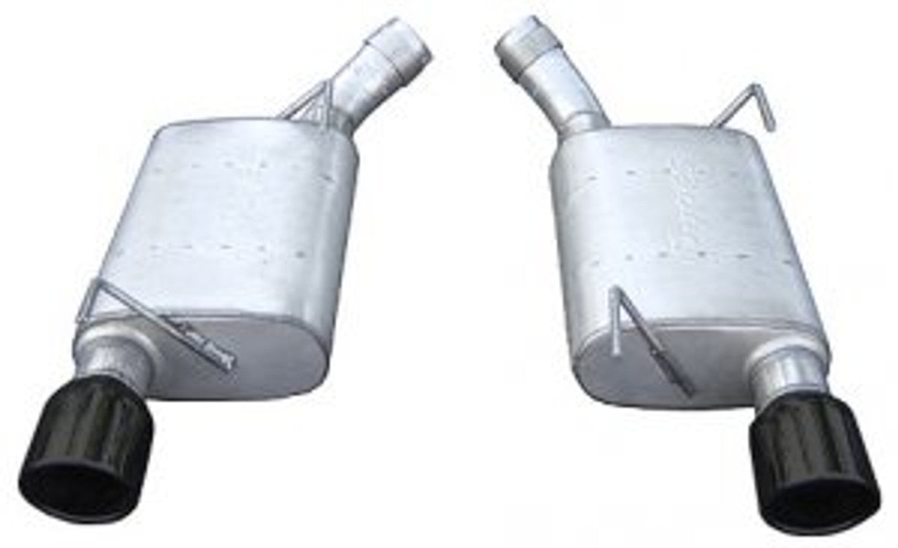Pypes Axle-Back Exhaust System w/ Violator Mufflers Black (2005 - 2010 Mustang GT) SFM60VB