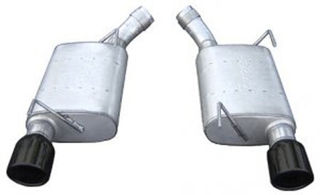 Pypes Axle-Back Exhaust System w/ Violator Mufflers Black (2005 - 2010 Mustang GT) SFM60VB