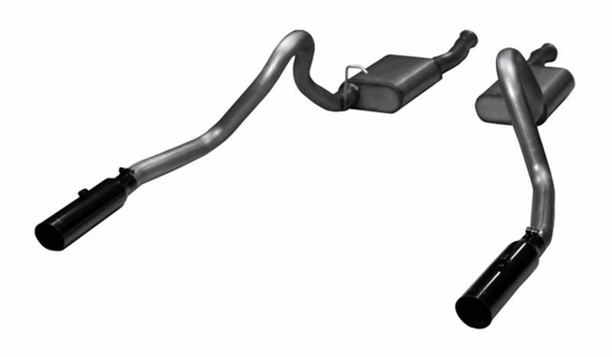 Pypes Catback Exhaust System w/ Violator Mufflers Black (1999 - 2004 Mustang GT) SFM27VB