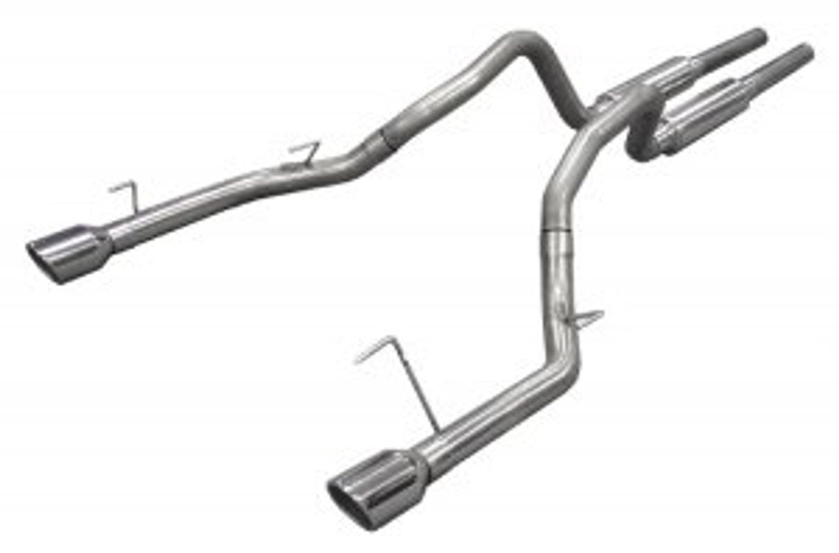 Pypes Catback Exhaust System M-80 Race Pro Mufflers Stainless (2005 - 2010 Mustang GT) SFM66