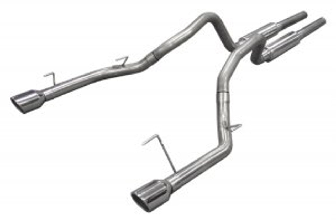 Pypes Catback Exhaust System M-80 Race Pro Mufflers Stainless (2005 - 2010 Mustang GT) SFM66
