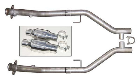 Pypes H-Pipe Exhaust Kit w/ High Flow Catalytic Converters EPA Compliant (2005 - 2010 Mustang GT) HFM26E