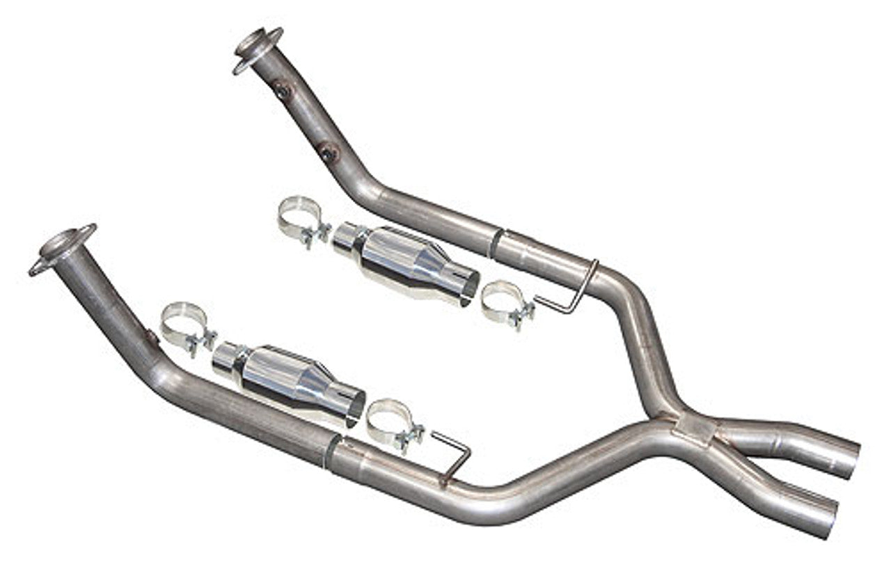 Pypes X-Pipe Exhaust Kit w/ Catalytic Converters EPA Compliant (2005 - 2010 Mustang GT) XFM26E