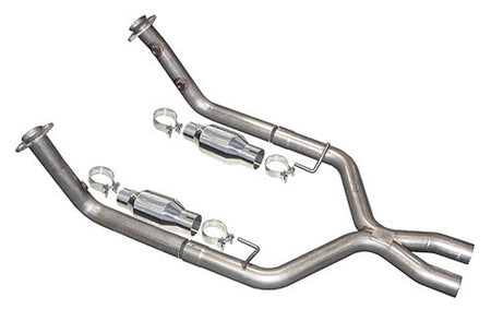 Pypes X-Pipe Exhaust Kit w/ High Flow Ceramic Catalytic Converters (2005 - 2010 Mustang GT) XFM26