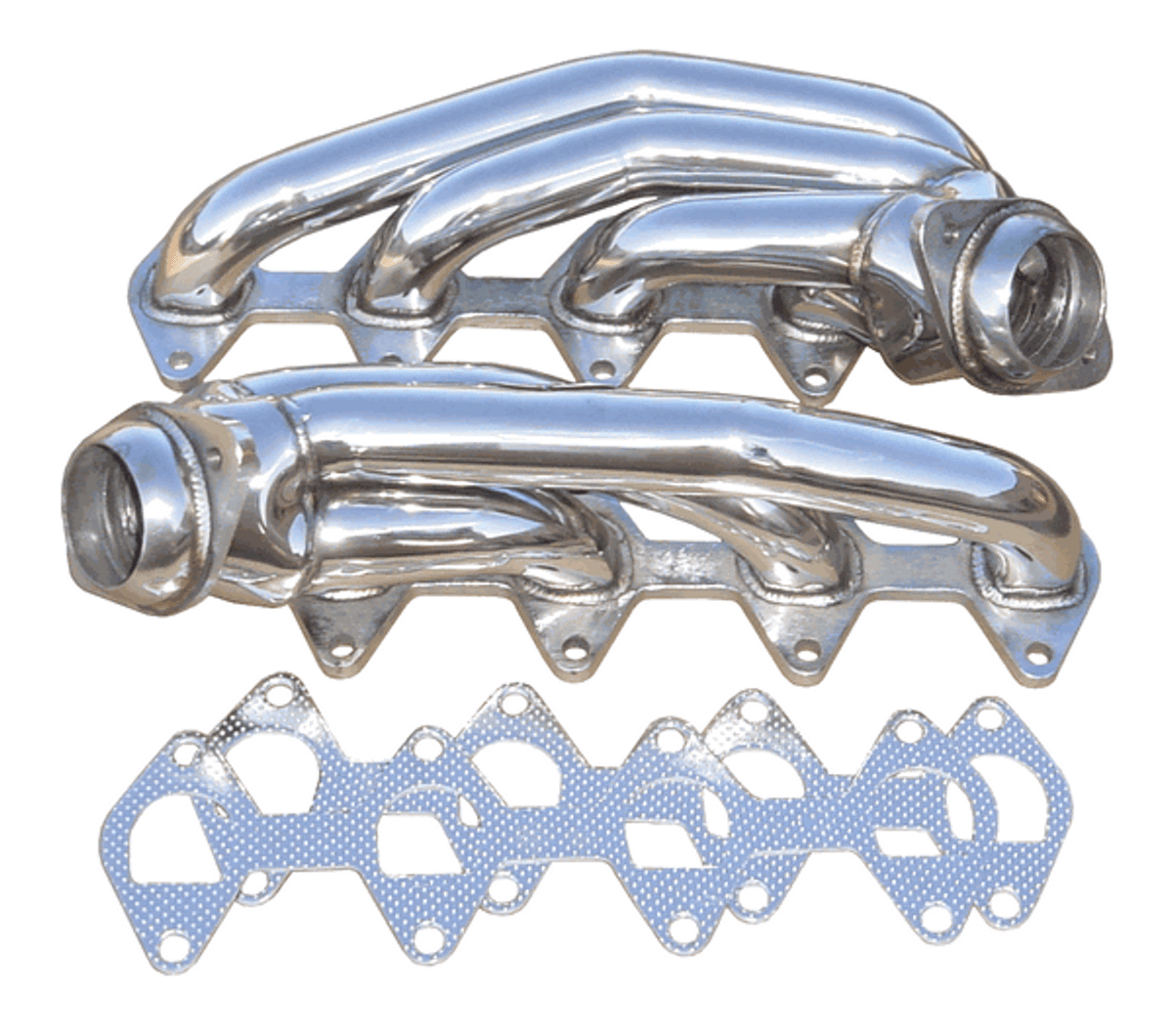Pypes Shorty Headers Polished Stainless (2005 - 2010 Mustang GT) HDR54S