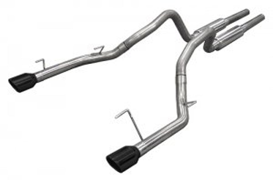 Pypes Catback Exhaust System M-80 Race Pro Mufflers Black (2005 - 2010 Mustang GT) SFM66BLK
