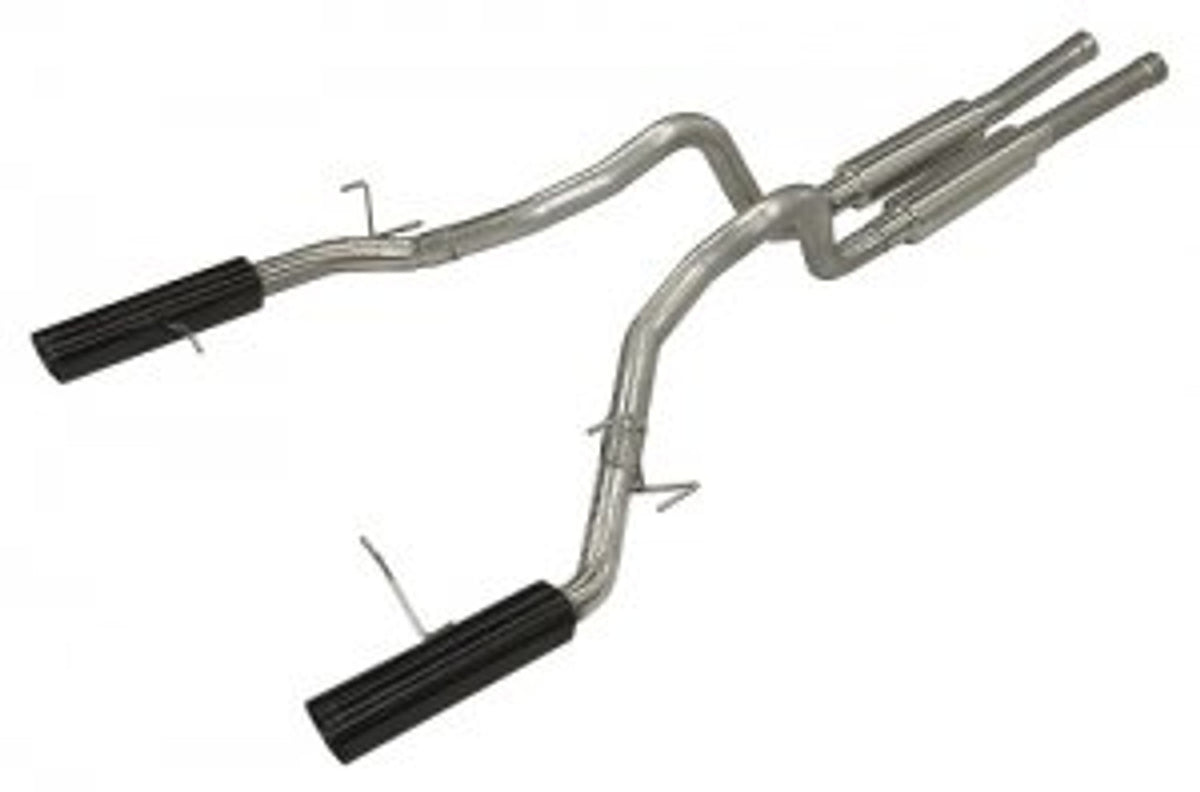 Pypes Catback Exhaust Super System w/ M-80 & Pype Bomb Mufflers Black (2011 - 2014 Mustang GT) SFM76MB