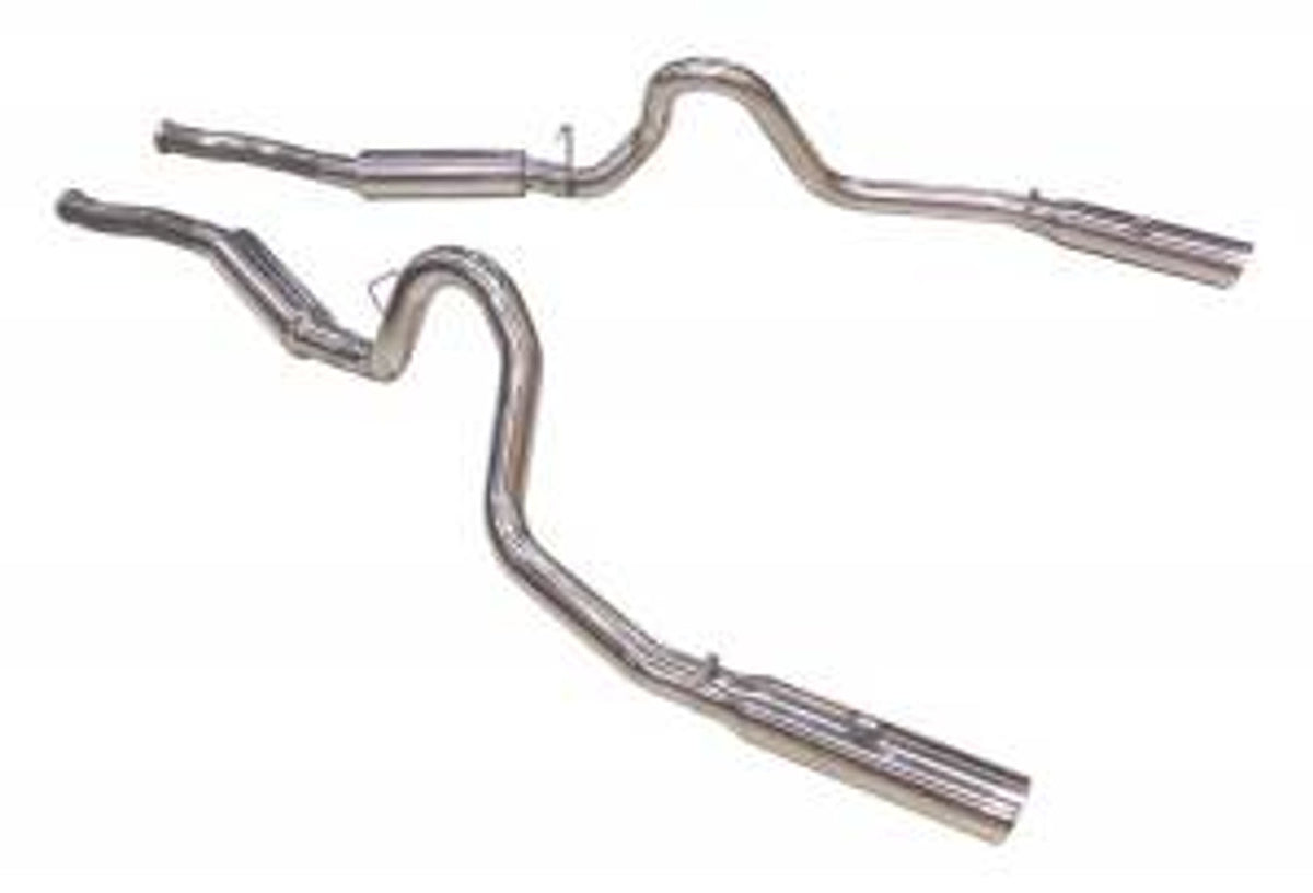 Pypes Catback Exhaust System Pype Bomb M80 Mufflers Stainless (1979 - 2004 Mustang) SFM29V