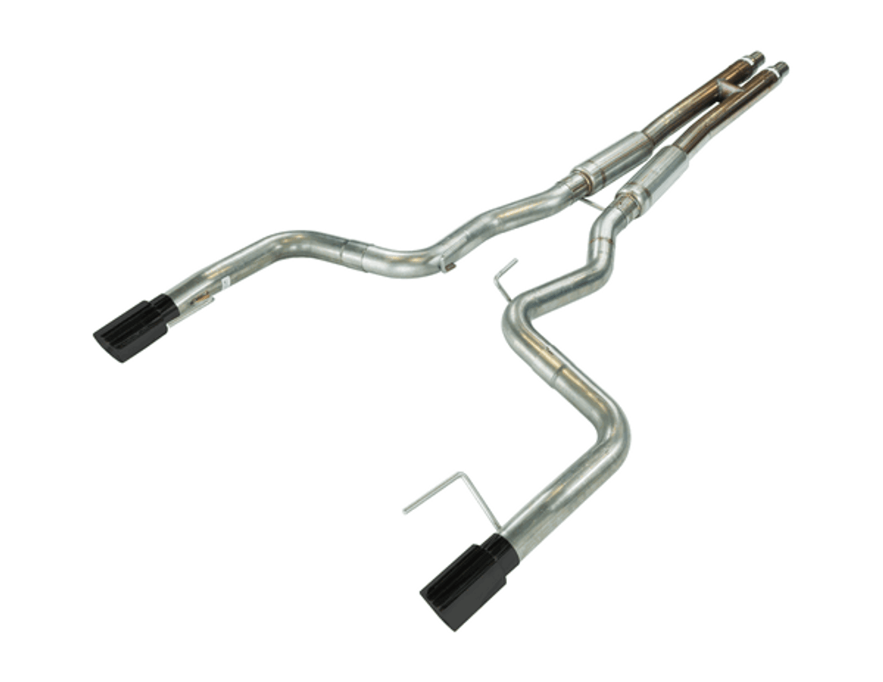 Pypes 3" H-Bomb & Bullet Mid Mufflers Catback Exhaust Kit Black (2015 - 2017 Mustang GT) SFM86MHB
