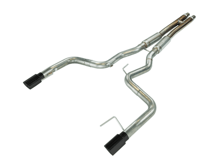 Pypes 3" H-Bomb & Bullet Mid Mufflers Catback Exhaust Kit Black (2015 - 2017 Mustang GT) SFM86MHB