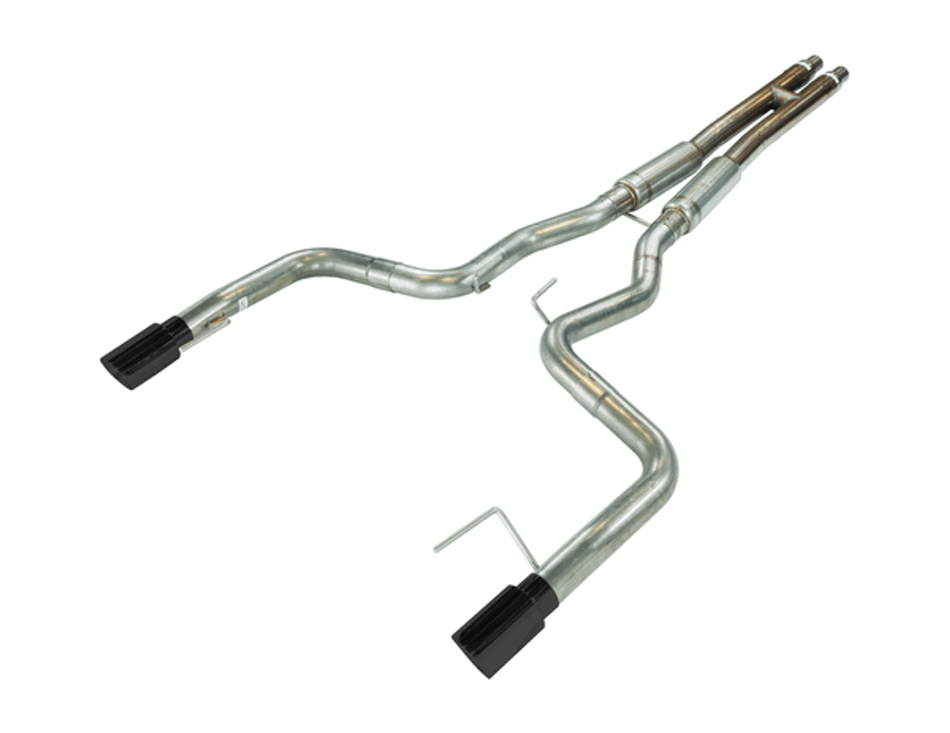 Pypes 3" H-Bomb & Bullet Mid Mufflers Catback Exhaust Kit Black (2015 - 2017 Mustang GT) SFM86MHB