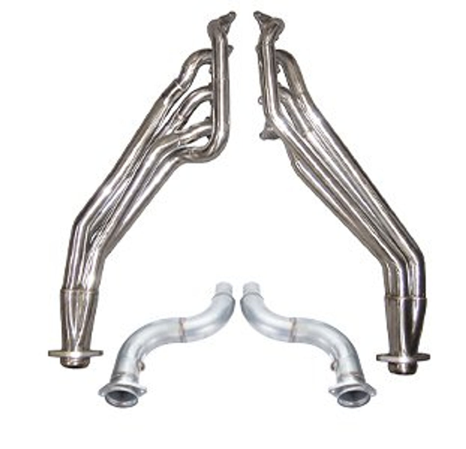 Pypes 1-3/4" to 1-7/8" Stepped Long Tube Headers w/ Catalytic Converters (2018 - 2023 Mustang GT) HDR79SK-1
