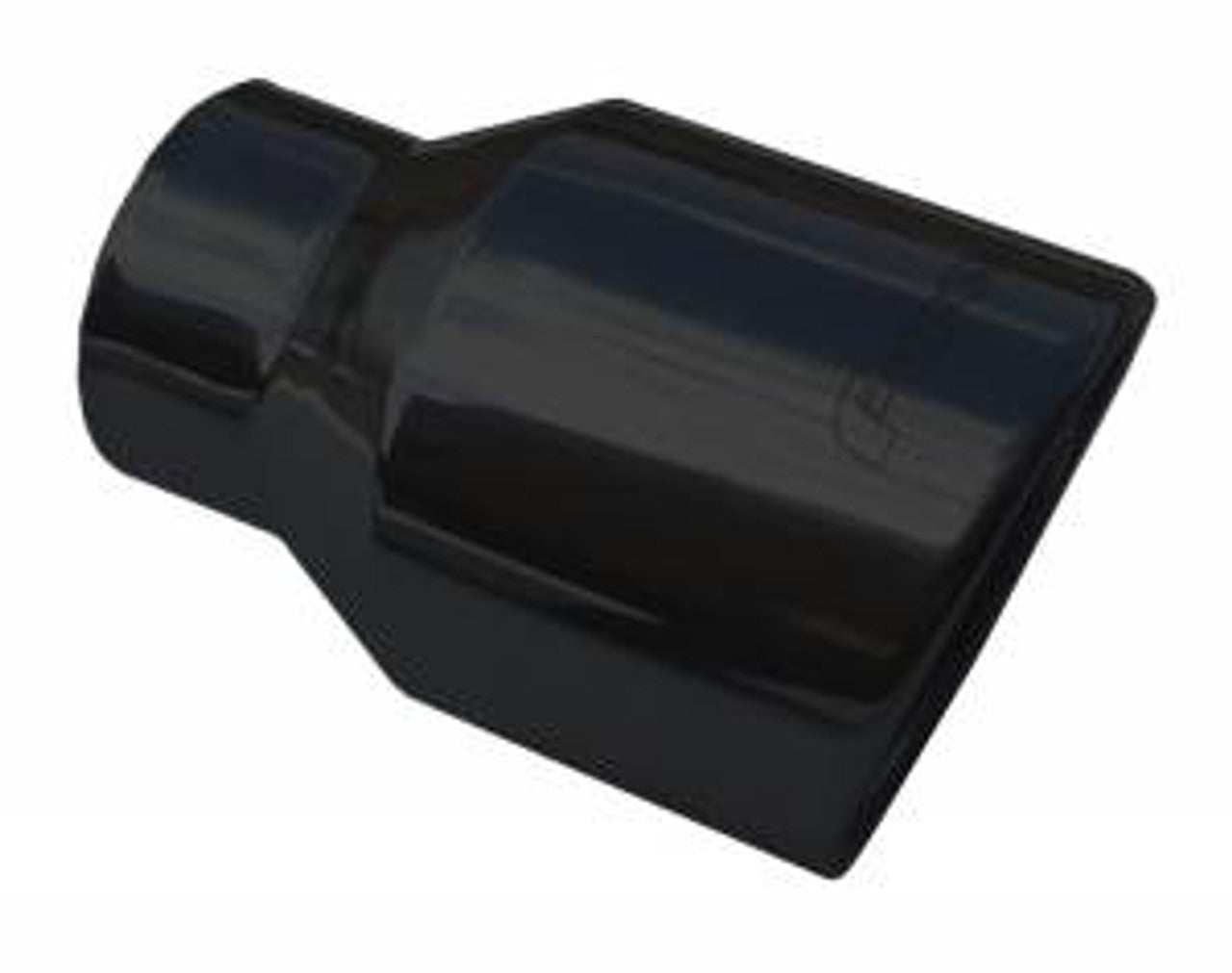 Pypes 2.5" IN to 4" OUT x 6"L Rolled Edge Angle Cut Tips Black (2005 - 2006 Mustang) EVT52B