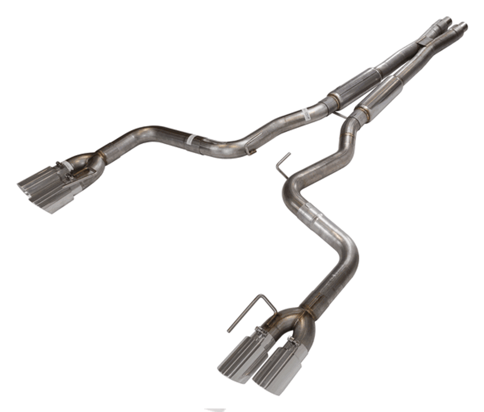 Pypes Catback Exhaust X-Bomb & Bullet Mid Mufflers Stainless (2018 - 2023 Mustang GT) SFM87MX