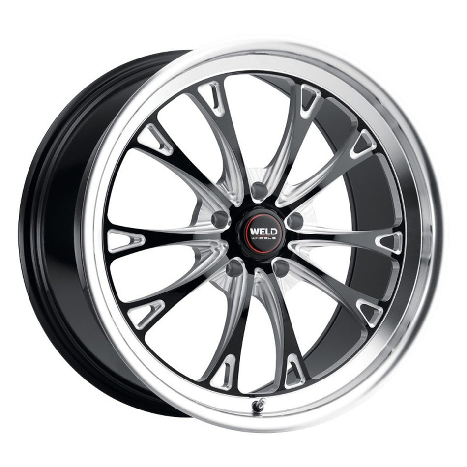 Weld 17x10 Belmont Drag Wheel 5x114.3 ET 49 BS 7.40 Gloss Black (2005 - 2025 Mustang GT Premium / GT Base / Ecoboost) (S650 Non-Perf Pack Cars) S15770067P49