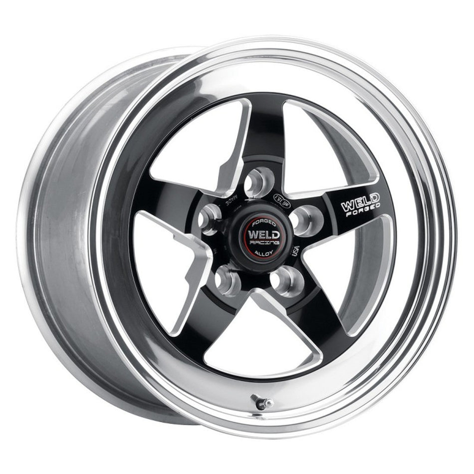 Weld 17x9 S71 Black Center Front / Rear Wheel (2005-2023 Mustang GT Base / 2024 Mustang) 71MB7090A68A