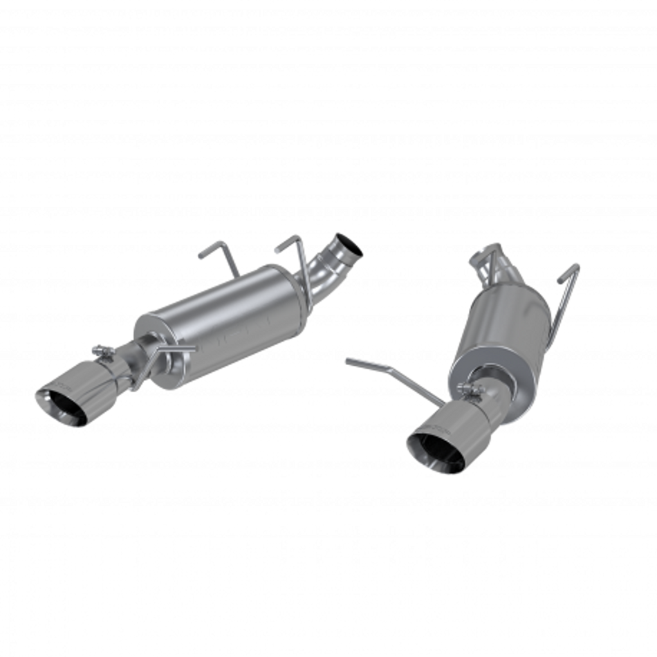 MBRP Installer Series 3" Axle Back Dual Muffler Split Rear (11-14 Mustang V6) S7227AL