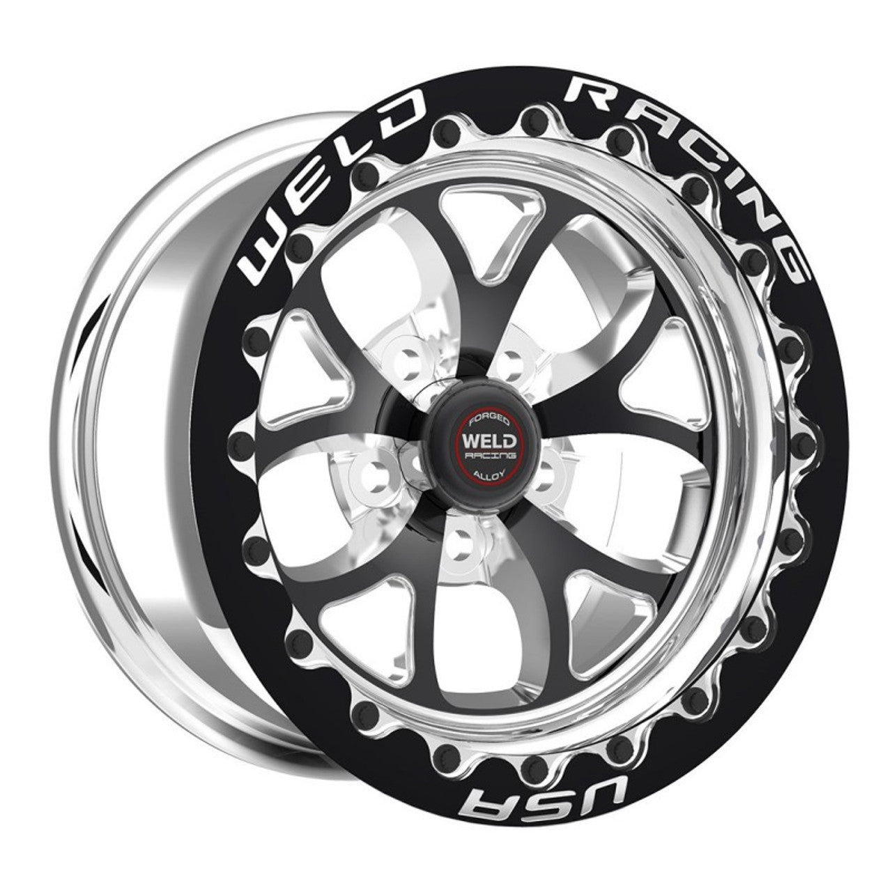 Weld 18x10 RT-S S76 Rear Wheel Black (2015-2023 Mustang GT Brembo / 2013-2014 GT500 / 2024 Mustang) 76LB8100A77A