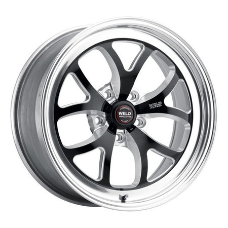 Weld 15x8 S76 Black Center Rear Wheel (1979-1993 Mustang 5 Lug Conversion) 76LB-508A55A