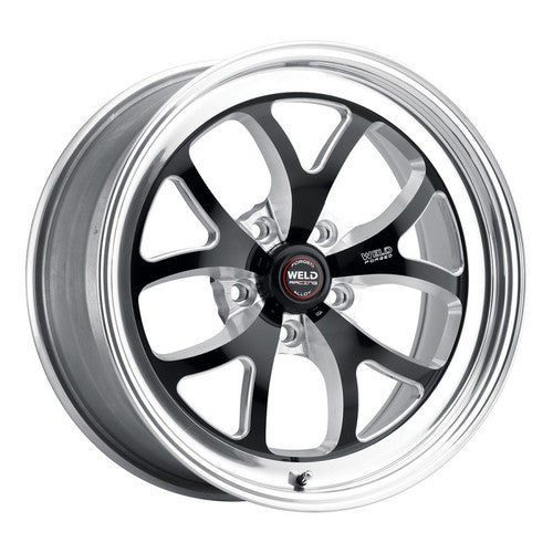 Weld 18x9 S76 Black Center Front / Rear Wheel (2005-2023 Mustang GT Base / 2024 Mustang) 76MB8090A67A