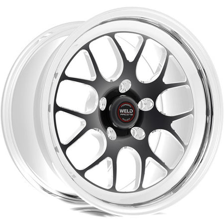 Weld 15x6 S77 Black Center Front Wheel (1984-1986 Mustang SVO / 1994-2004 Mustang) 77MB-506A35A