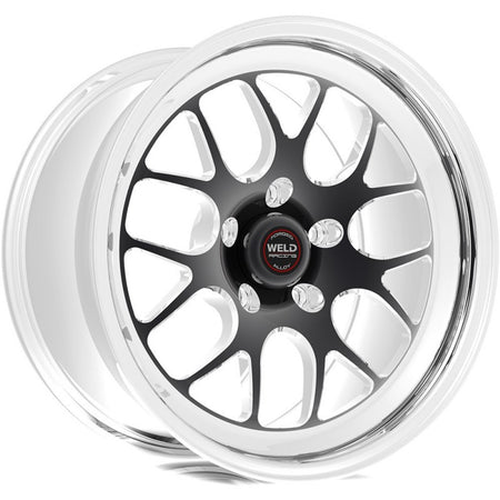Weld 17x9 S77 Black Center Front / Rear Wheel (2005-2010 Mustang GT Base) 77MB7090A68A