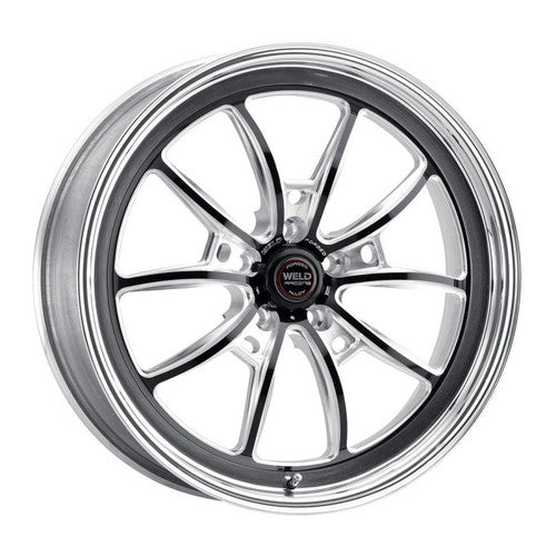 Weld 20x8 S80 Black Center Front Wheel (67-81 Camaro) 80LB0080B45A