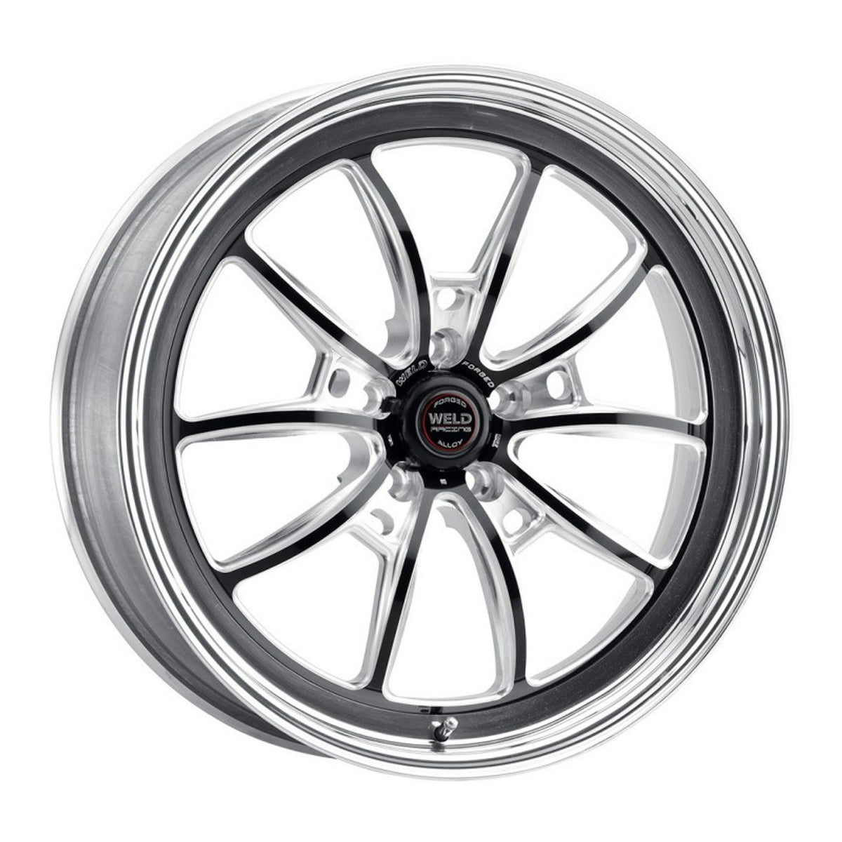 Weld 15x10 S80 Black Center Rear Wheel (94-04 Mustang) 80MB510A65A