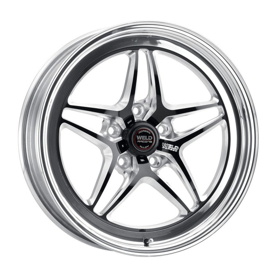 Weld 18x10.5 S81 Black Center Rear Wheel (05-10 Mustang) 81MB8105A77A