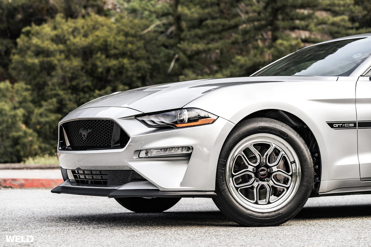 Weld 17x5 Laguna Drag Wheel 5x114.3 ET -21 BS 2.15 Gloss Black Milled Finish (Mustang/Supra) S1527C067N21