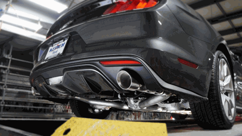 Stainless Works Catback Exhaust Retro Series w/ H-Pipe 2.5" Muffler Core Performance Connect (2015 - 2017 Mustang GT) M15CB3
