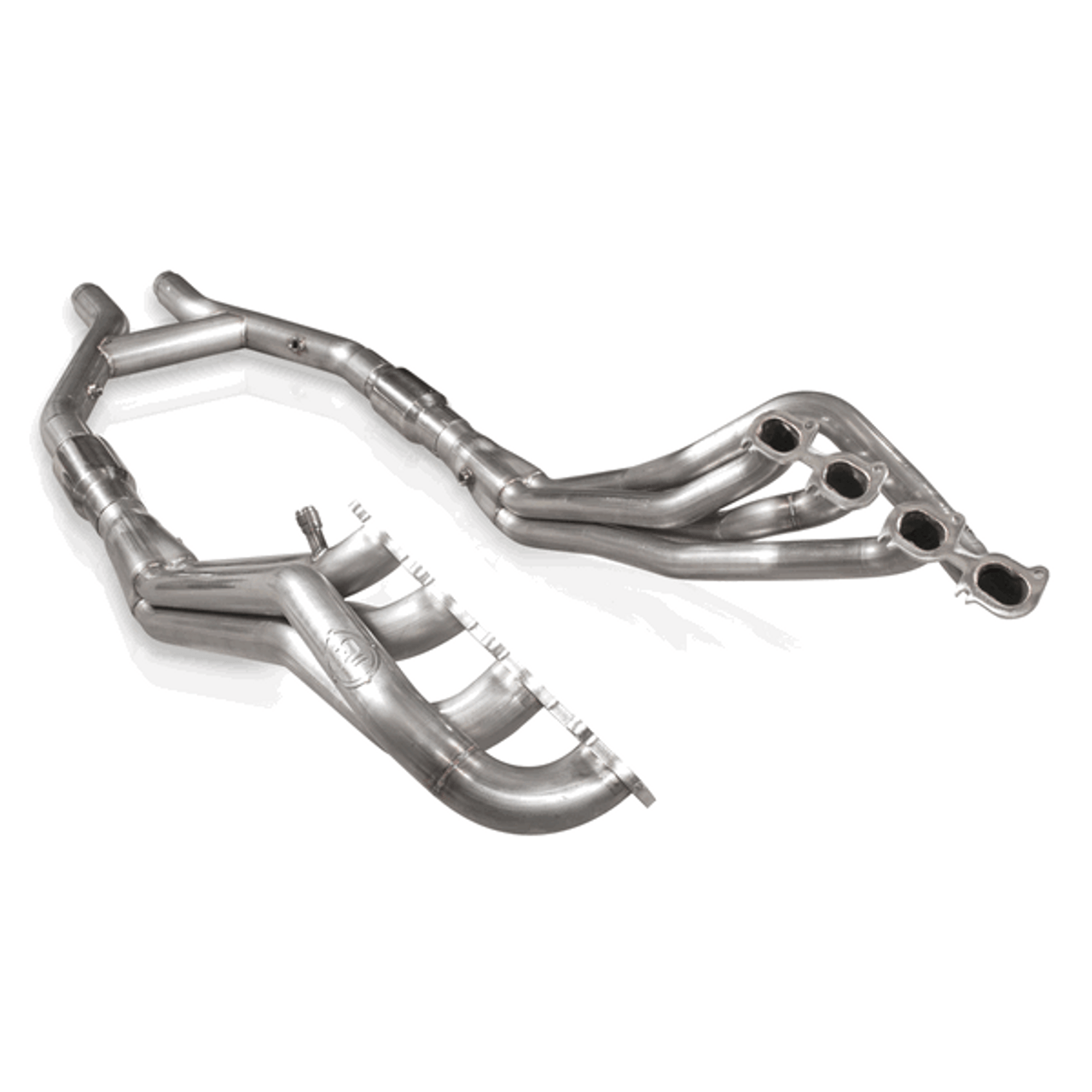 Stainless Works 1-7/8" Catted Long Tube Header Kit & H-Pipe (2011 - 2014 Shelby GT500 Stock Exhaust) GT115HCATHP