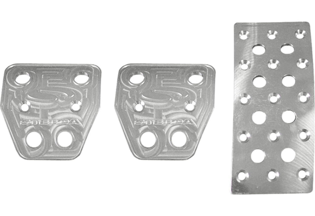 Steeda Pedal Covers 3 Pc Aluminum (2005 - 2014 Mustang Manual) 555-1157