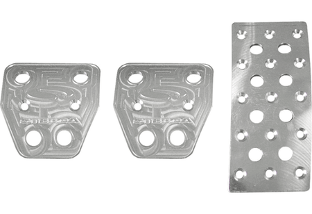 Steeda Pedal Covers 3 Pc Aluminum (2005 - 2014 Mustang Manual) 555-1157